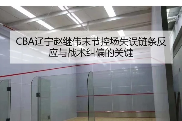 CBA辽宁赵继伟末节控场失误链条反应与战术纠偏的关键